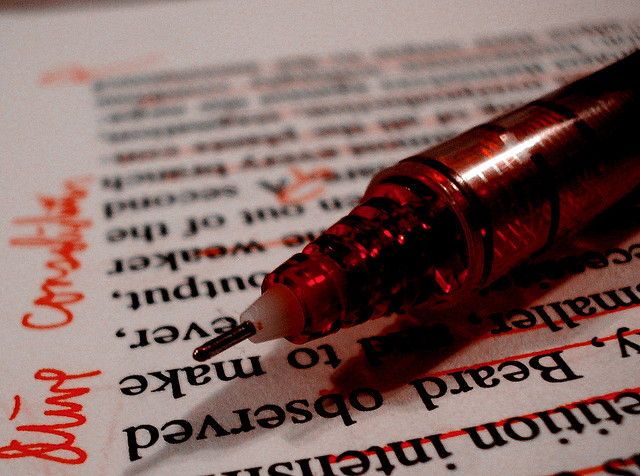 red pen